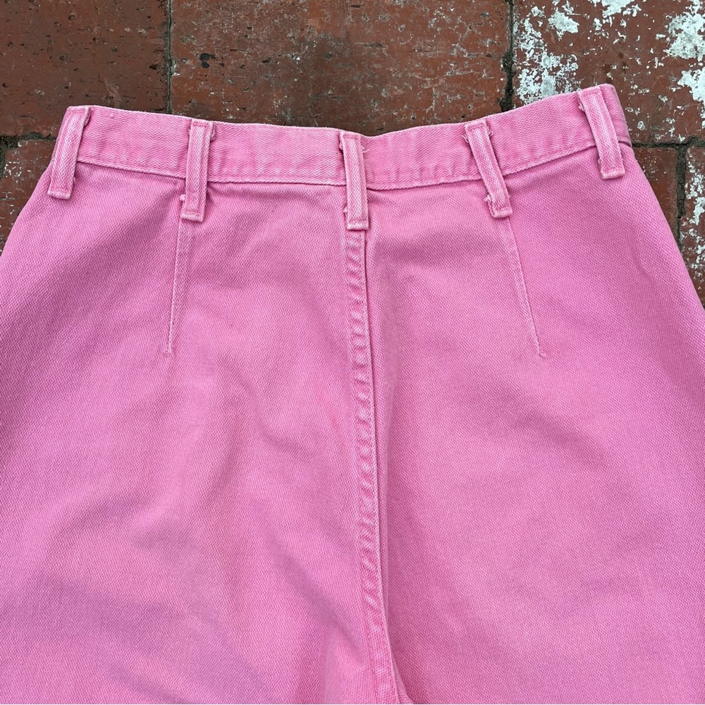 Vintage Upcycled Patchwork Wrangler Pink Jeans Co… - image 4